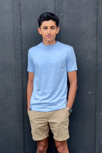 Breezy Blue Crew Neck T-Shirt